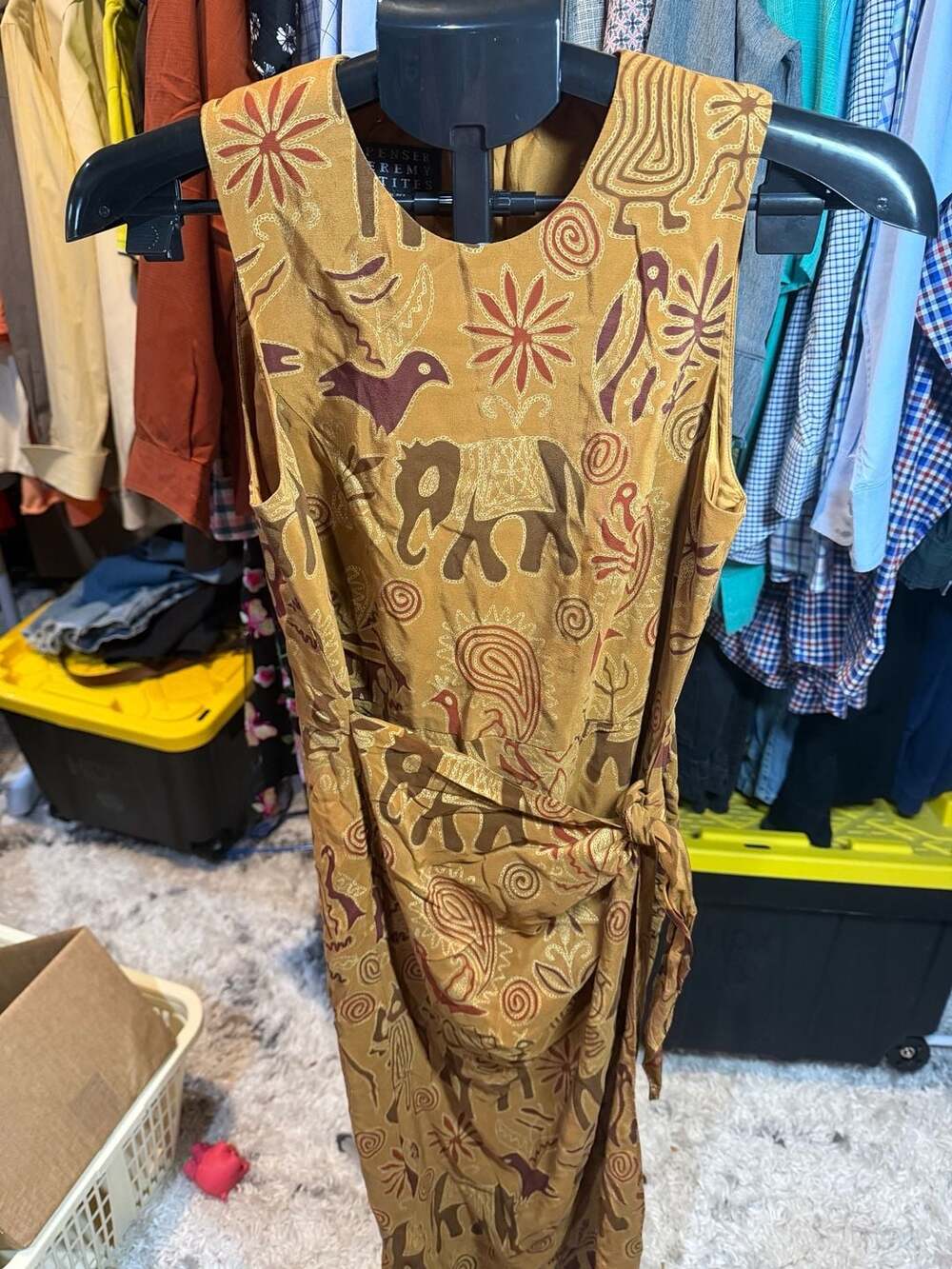 Spenser Jeremy Petites Dress Size 8 Silk Animal Print